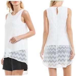 Vince Camuto - Zigzag Lace Top